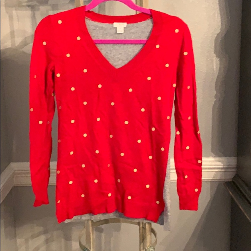 Polka dot sweater